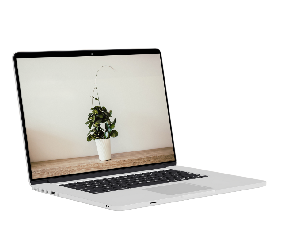 Mockup of a 15-inch MacBook Pro screen displaying a sleek and modern design.